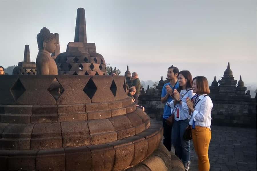 Borobudur Climb-up Tour with Tickets Guarantee & Transfers - What the top feels like: panoramic views and the sounds around you
