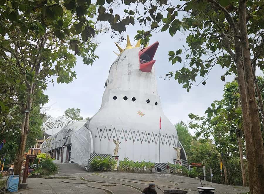 From Yogyakarta: Borobudur, Chicken Church & Mendut Temple - Chicken Church on the hill: Bukit Rhema Gereja Merpati Putih views