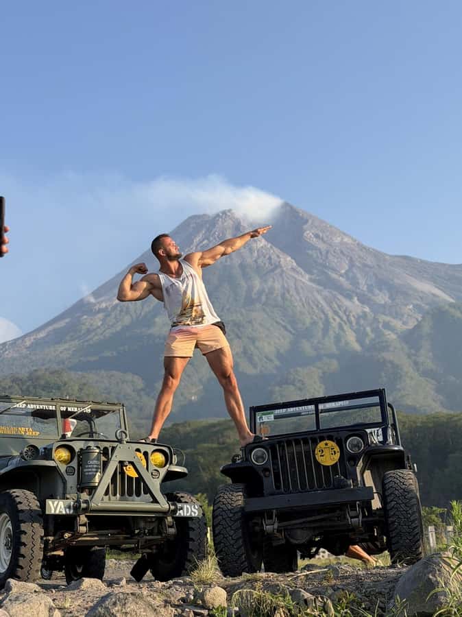 From Yogyakarta : Merapi volcano guided Tour with Jeep - Riding through natural villages with a driver-guide