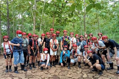 Jomblang Cave Pindul Cave and Oyo River Tubing Private Day Tour - Jomblang Cave: boots, helmet, and the 60m sunray rappel