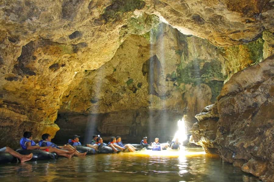 Yogyakarta : Jomblang and pindul cave, 1 day cave adventure - Oyo River and waterfall: cool down and play if you want